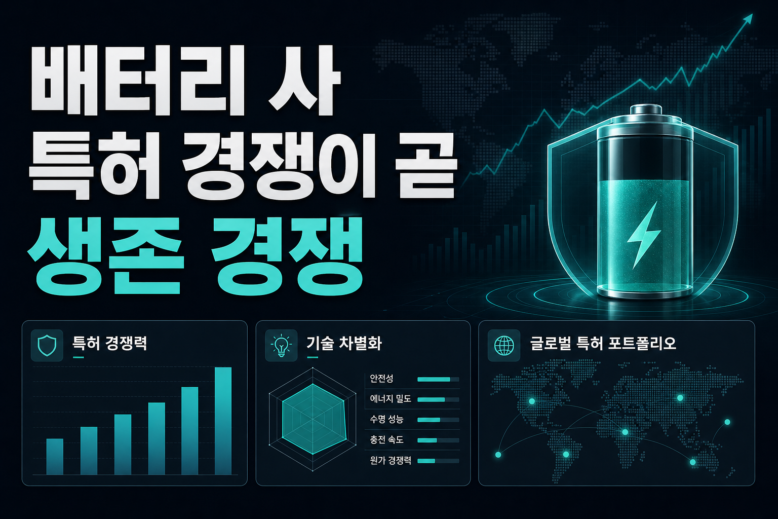 K배터리 3사, 특허 경쟁이 곧 생존 경쟁