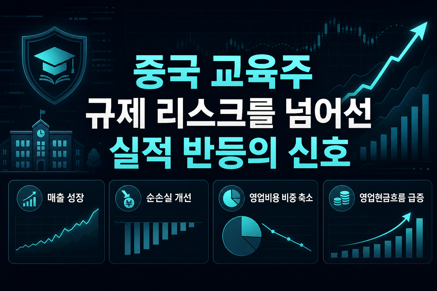 중국 교육주, 규제 리스크를 넘어선 실적 반등의 신호