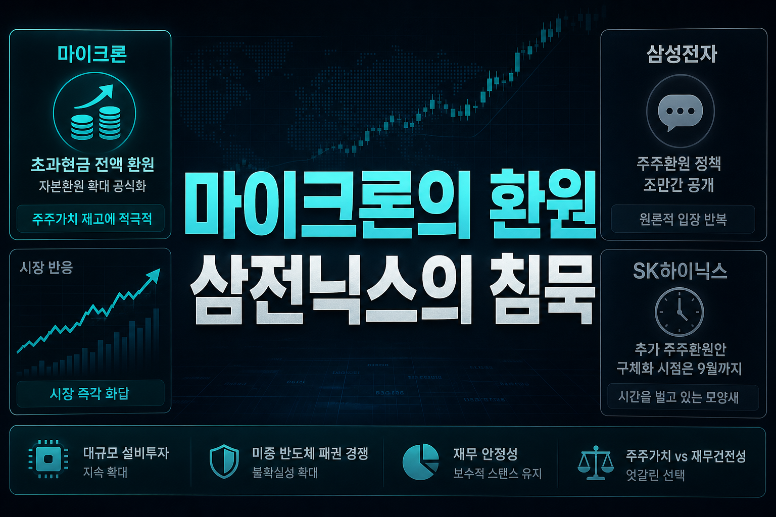 마이크론의 100% 환원, 삼전닉스의 침묵