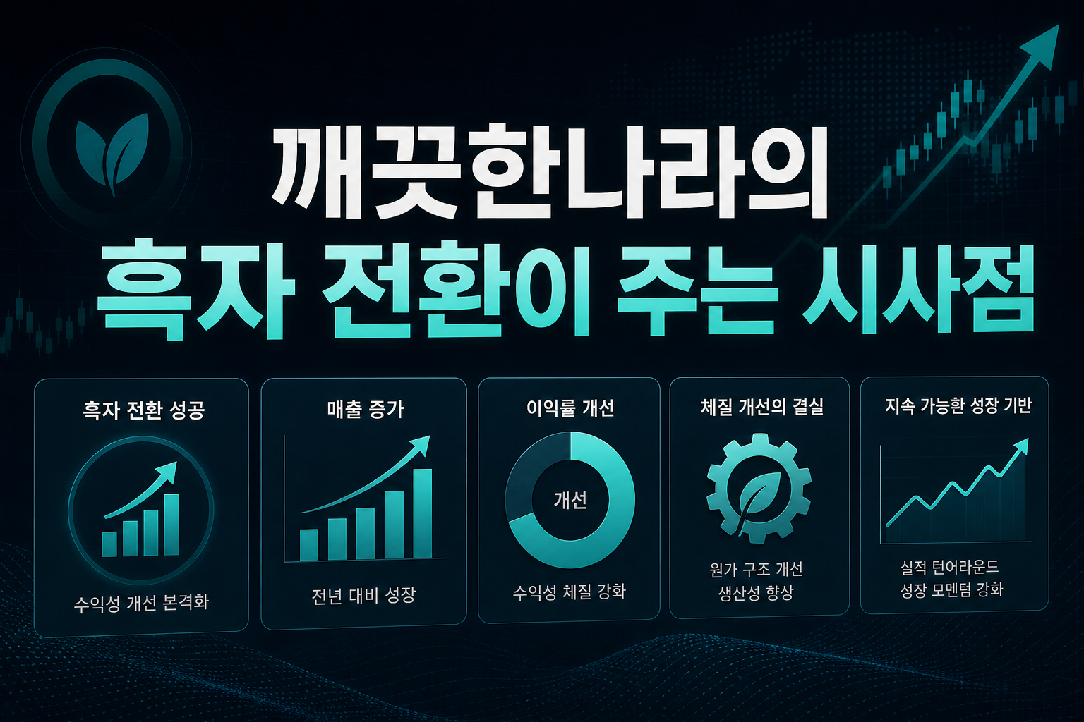 깨끗한나라의 흑자 전환이 주는 시사점