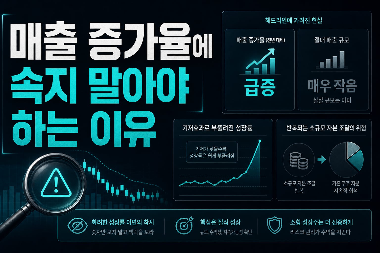 매출 증가율에 속지 말아야 하는 이유
