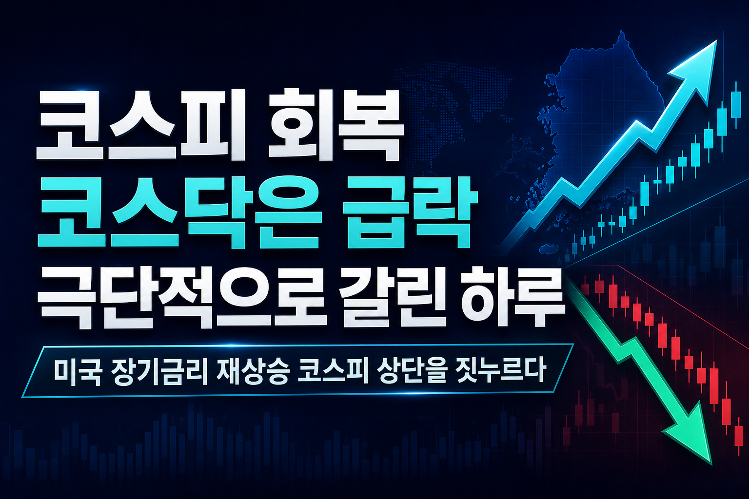 코스피 6900 회복, 코스닥은 4.6% 급락...극단적으로 갈린 하루