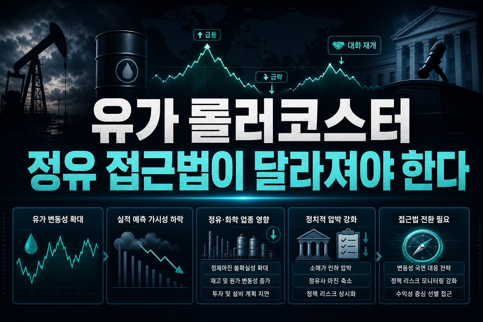 유가 롤러코스터, 정유株 접근법이 달라져야 한다