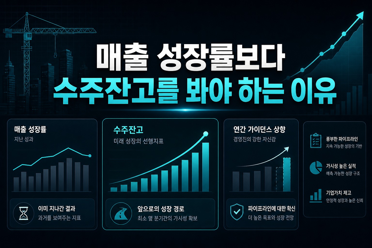 매출 성장률보다 수주잔고를 봐야 하는 이유