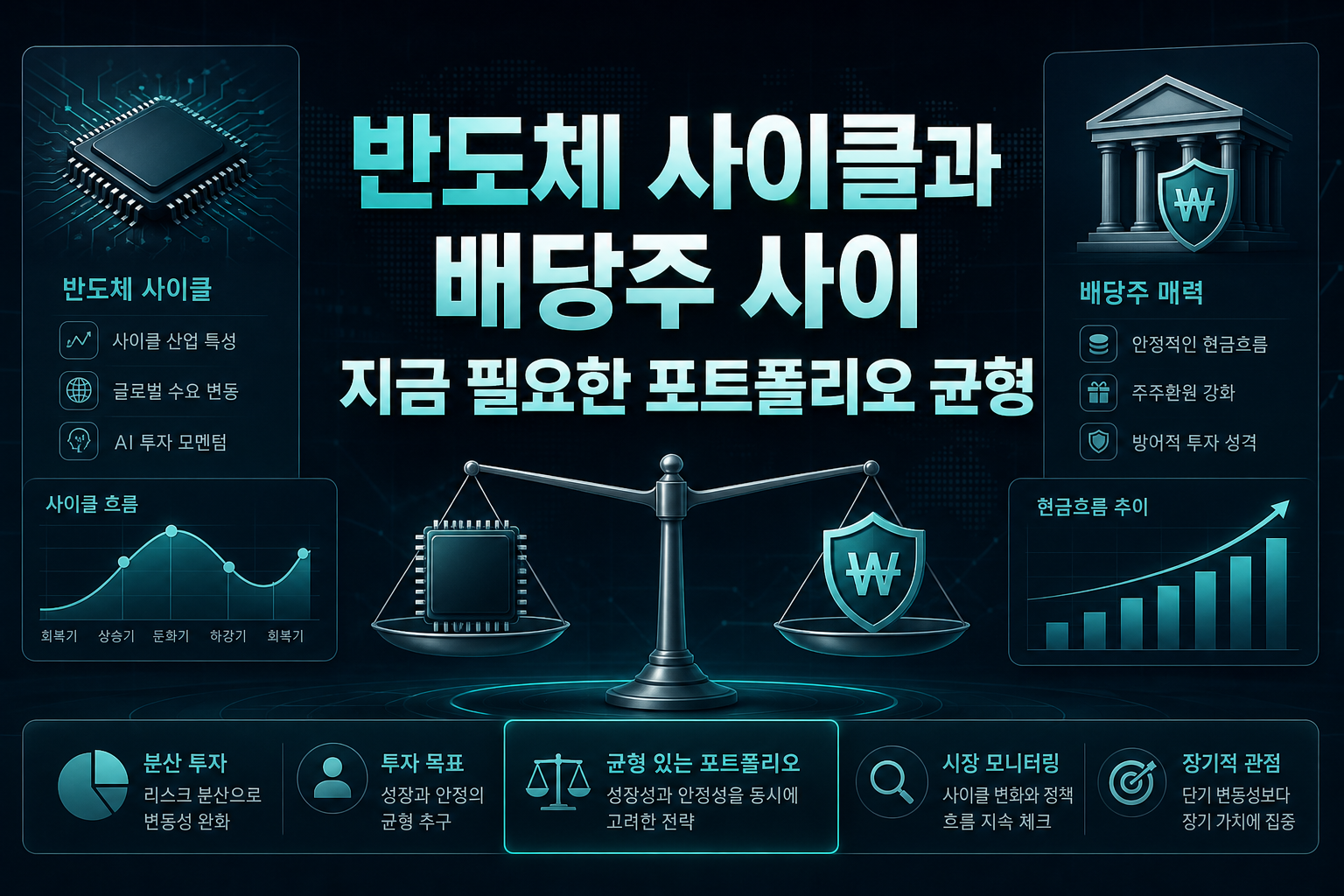 반도체 사이클과 배당주 사이, 지금 필요한 포트폴리오 균형
