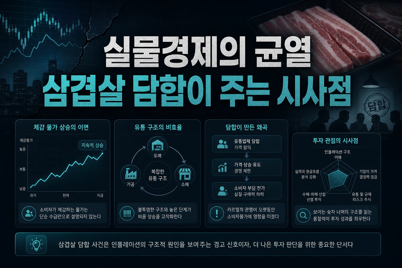 실물경제의 균열, 삼겹살 담합이 주는 시사점