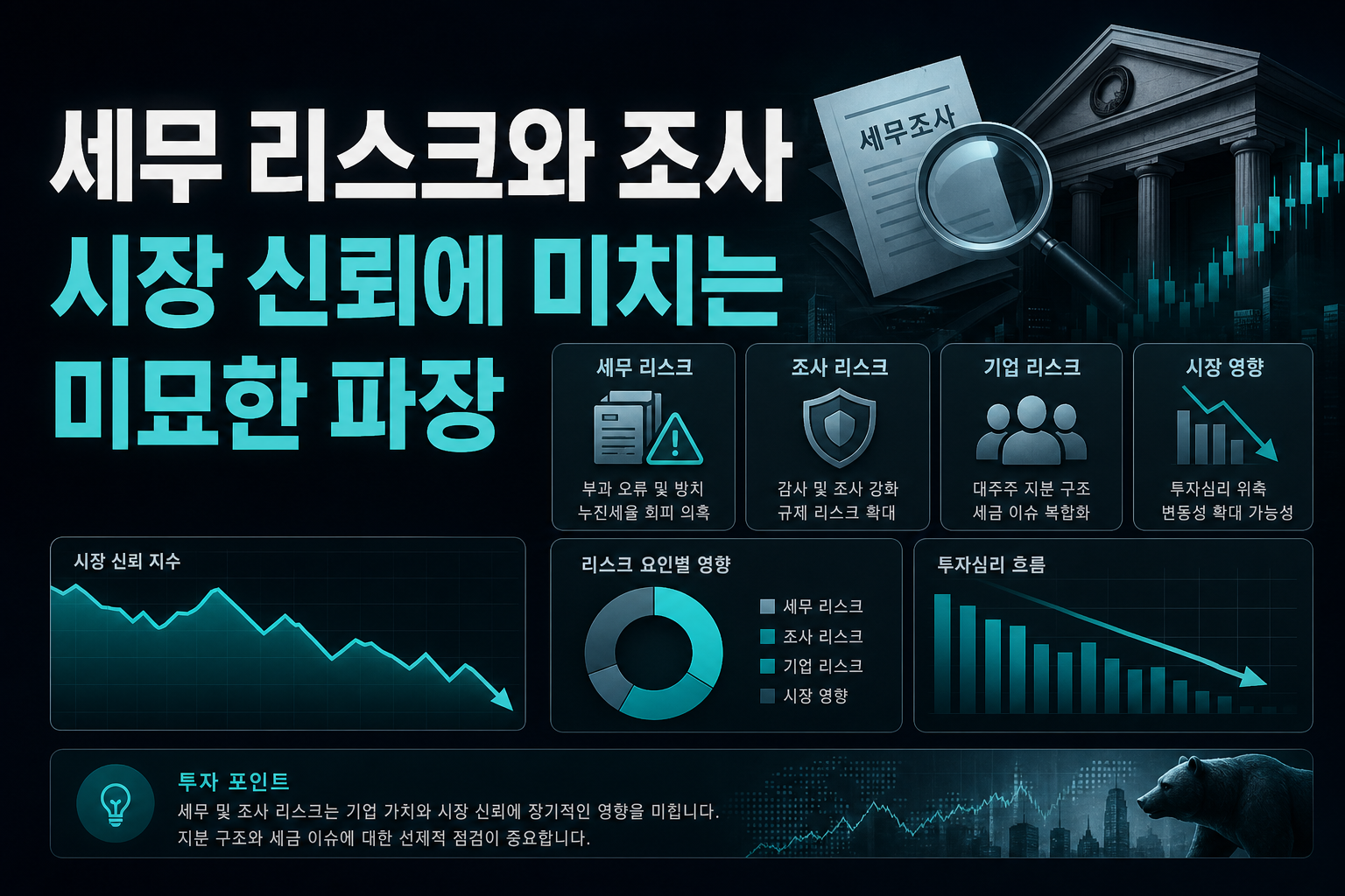 세무 리스크와 SEC 조사, 시장 신뢰에 미치는 미묘한 파장