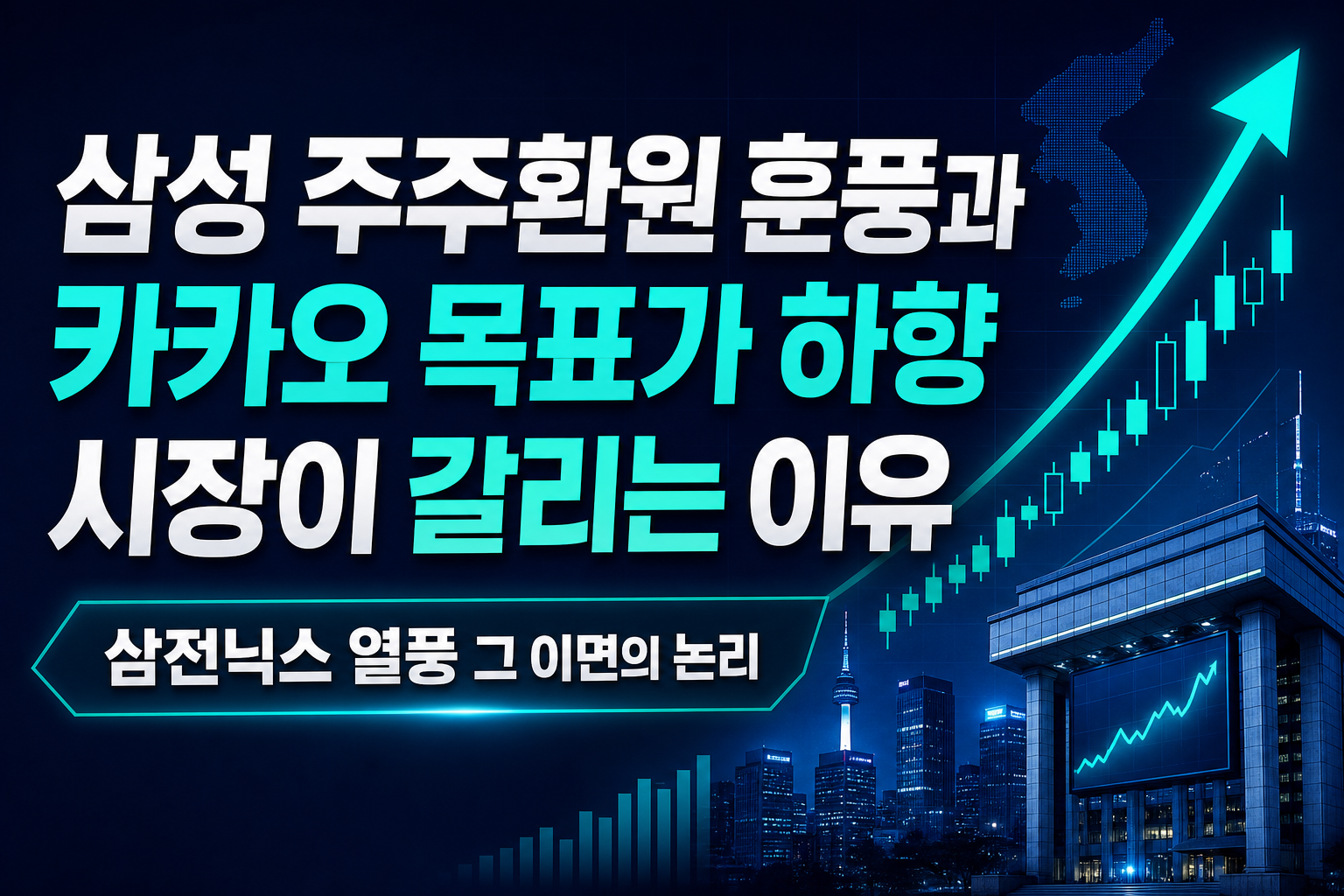 삼성·SK 주주환원 훈풍과 카카오 목표가 하향, 시장이 갈리는 이유