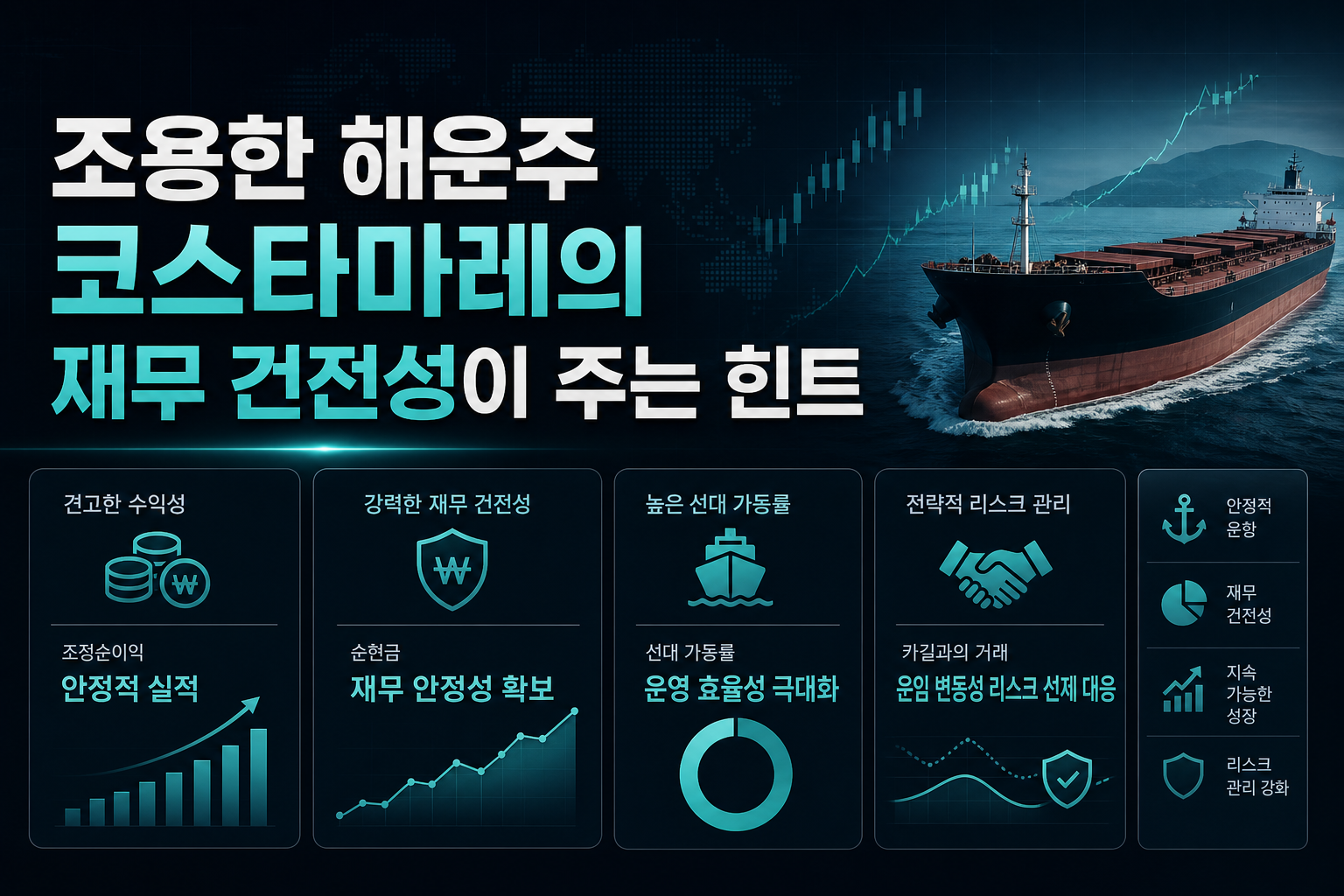 조용한 해운주, 코스타마레의 재무 건전성이 주는 힌트