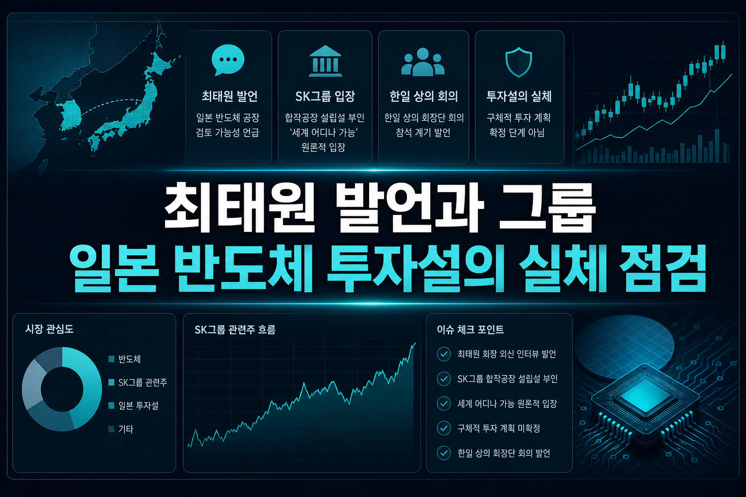 최태원 발언과 SK그룹, 일본 반도체 투자설의 실체 점검