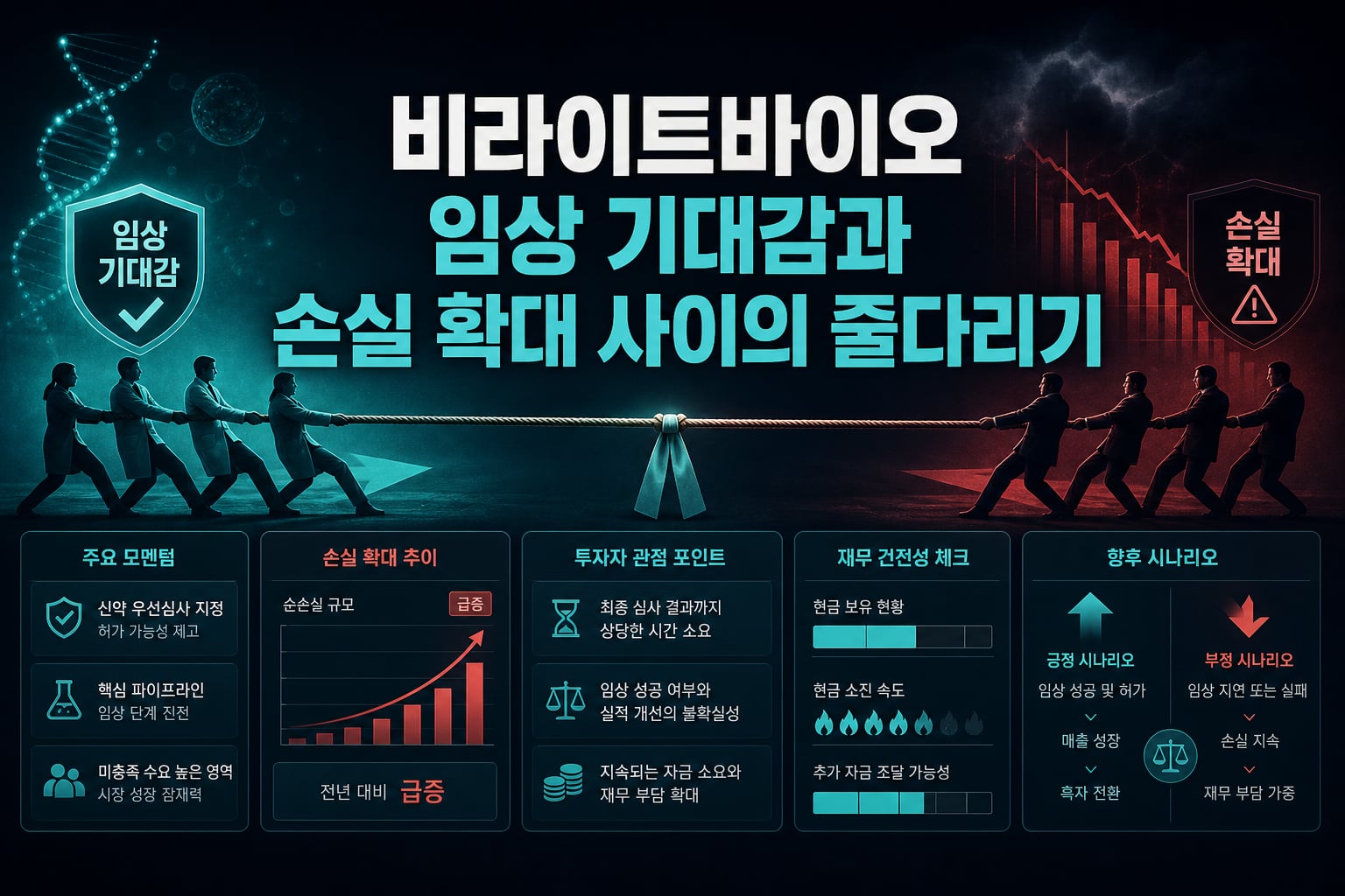 비라이트바이오, 임상 기대감과 손실 확대 사이의 줄다리기