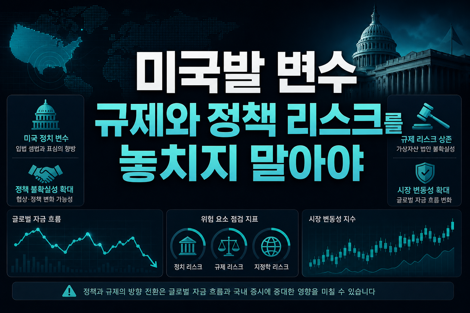 미국발 변수, 규제와 정책 리스크를 놓치지 말아야
