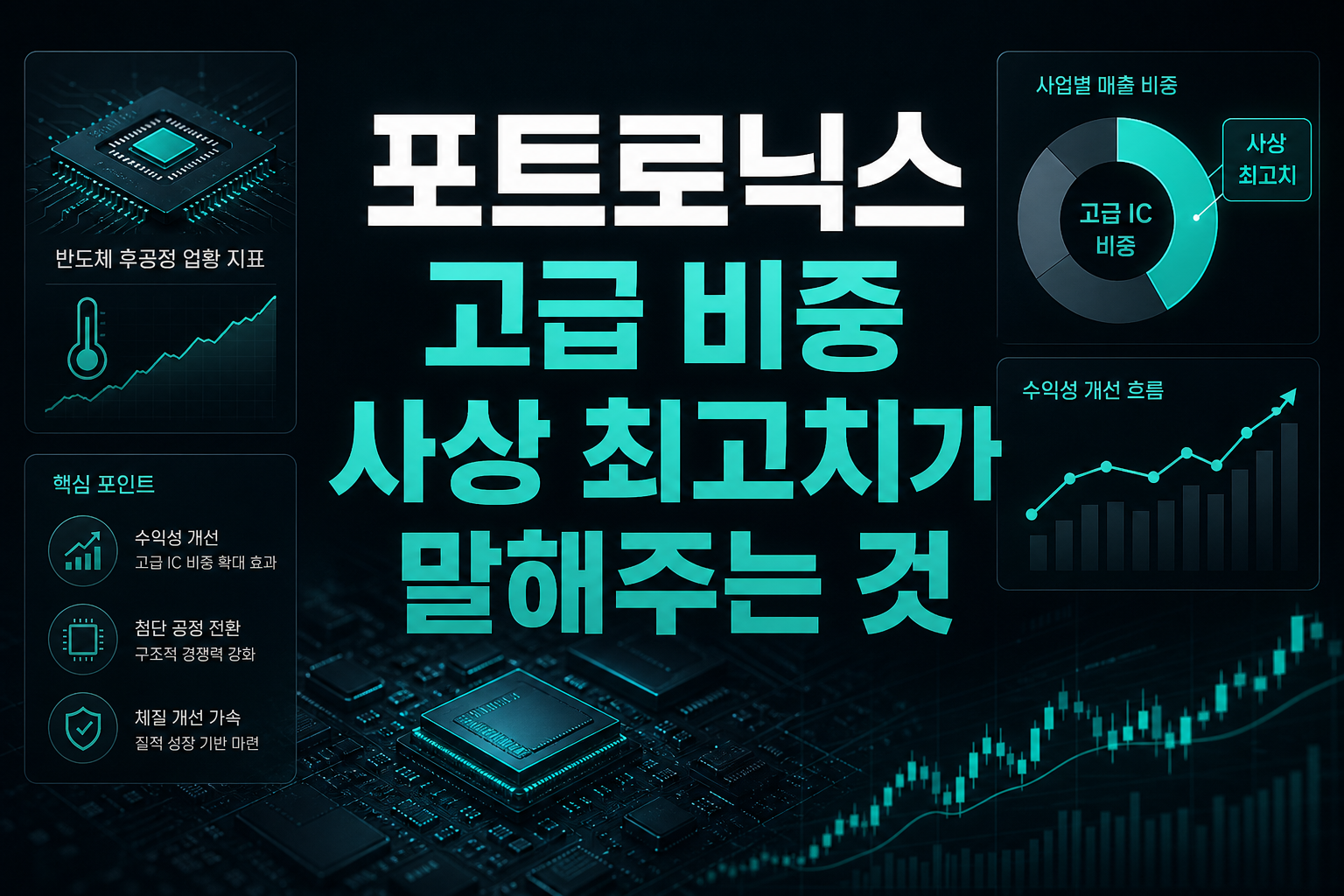 포트로닉스, 고급 IC 비중 사상 최고치가 말해주는 것