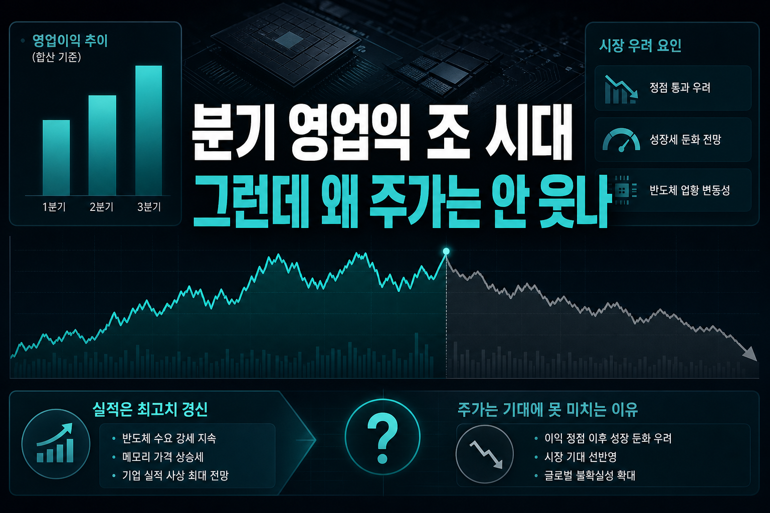 분기 영업익 200조 시대, 그런데 왜 주가는 안 웃나