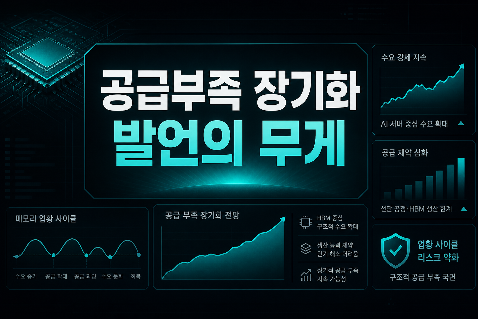 공급부족 장기화 발언의 무게