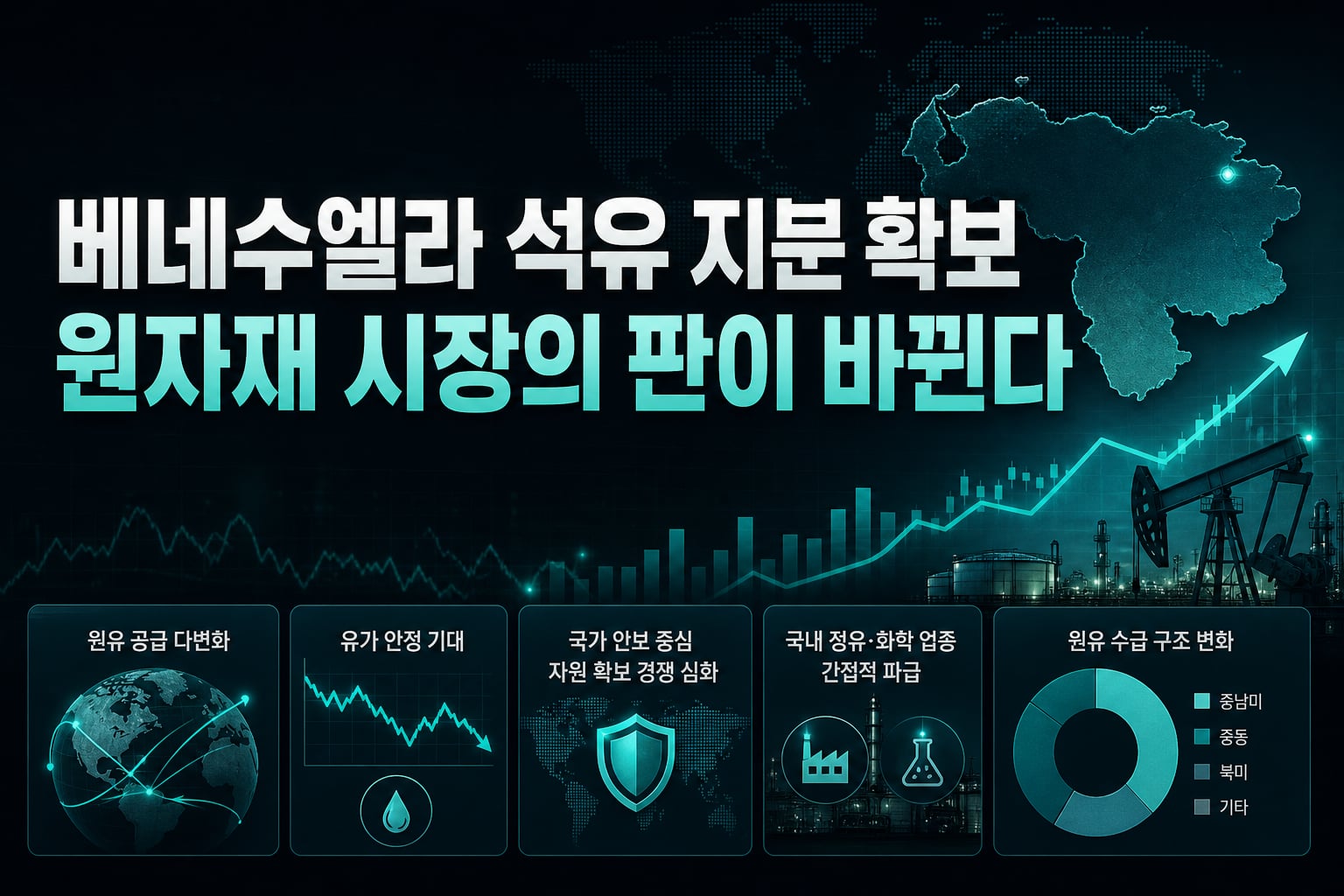 베네수엘라 석유 지분 확보, 원자재 시장의 판이 바뀐다