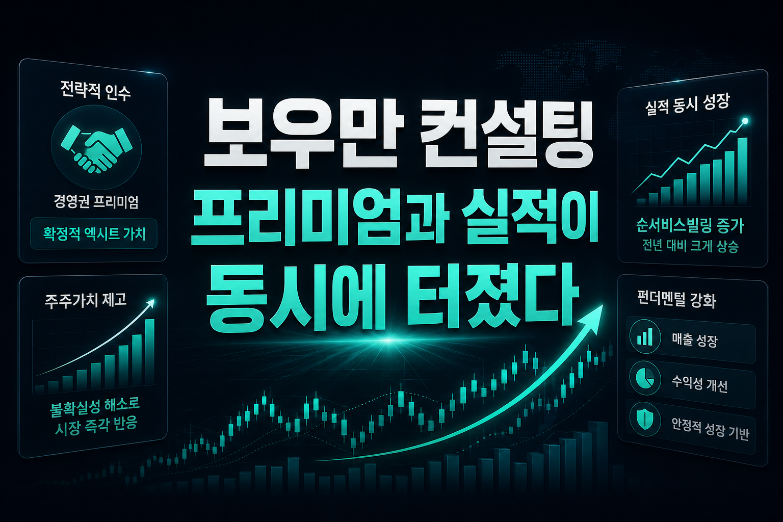 보우만 컨설팅, M&A 프리미엄과 실적이 동시에 터졌다
