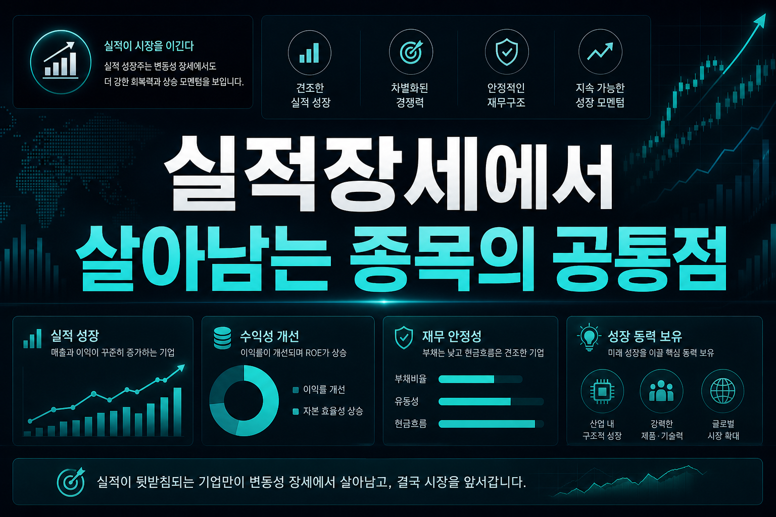 실적장세에서 살아남는 종목의 공통점