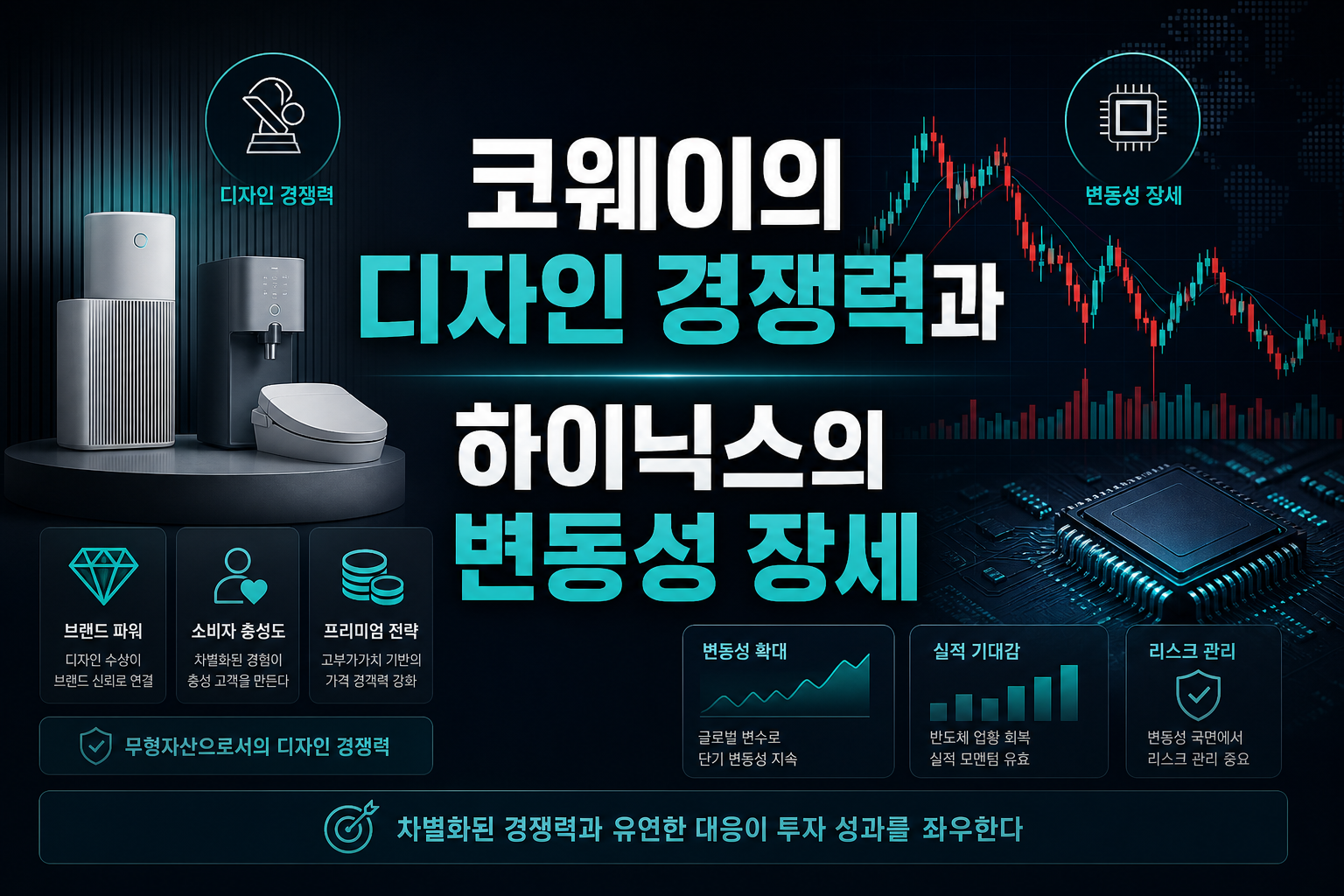 코웨이의 디자인 경쟁력과 SK하이닉스의 변동성 장세