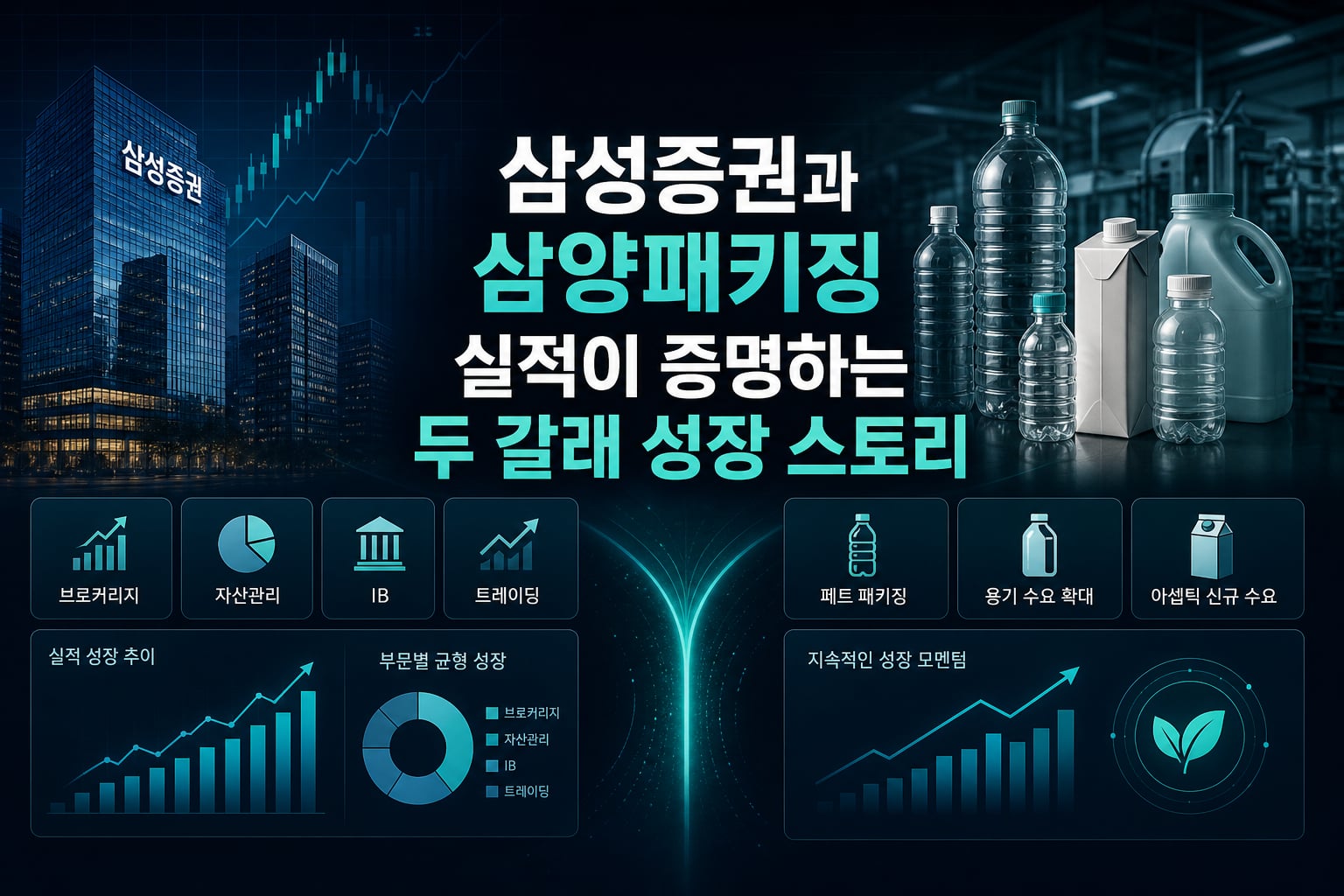 삼성증권과 삼양패키징, 실적이 증명하는 두 갈래 성장 스토리