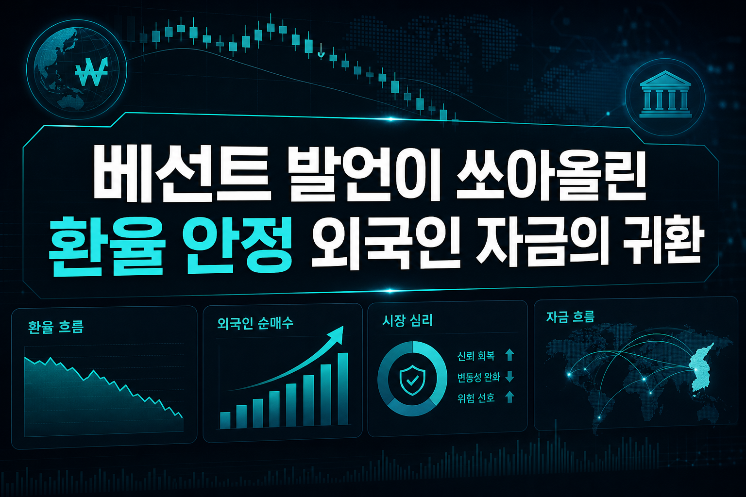 베선트 발언이 쏘아올린 환율 안정, 외국인 자금의 귀환