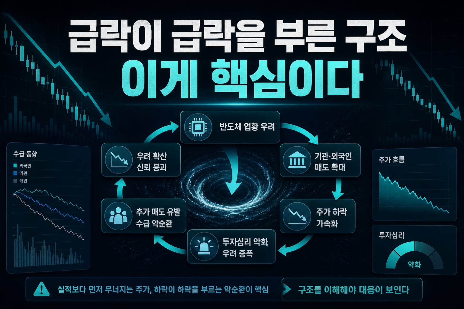 급락이 급락을 부른 구조, 이게 핵심이다
