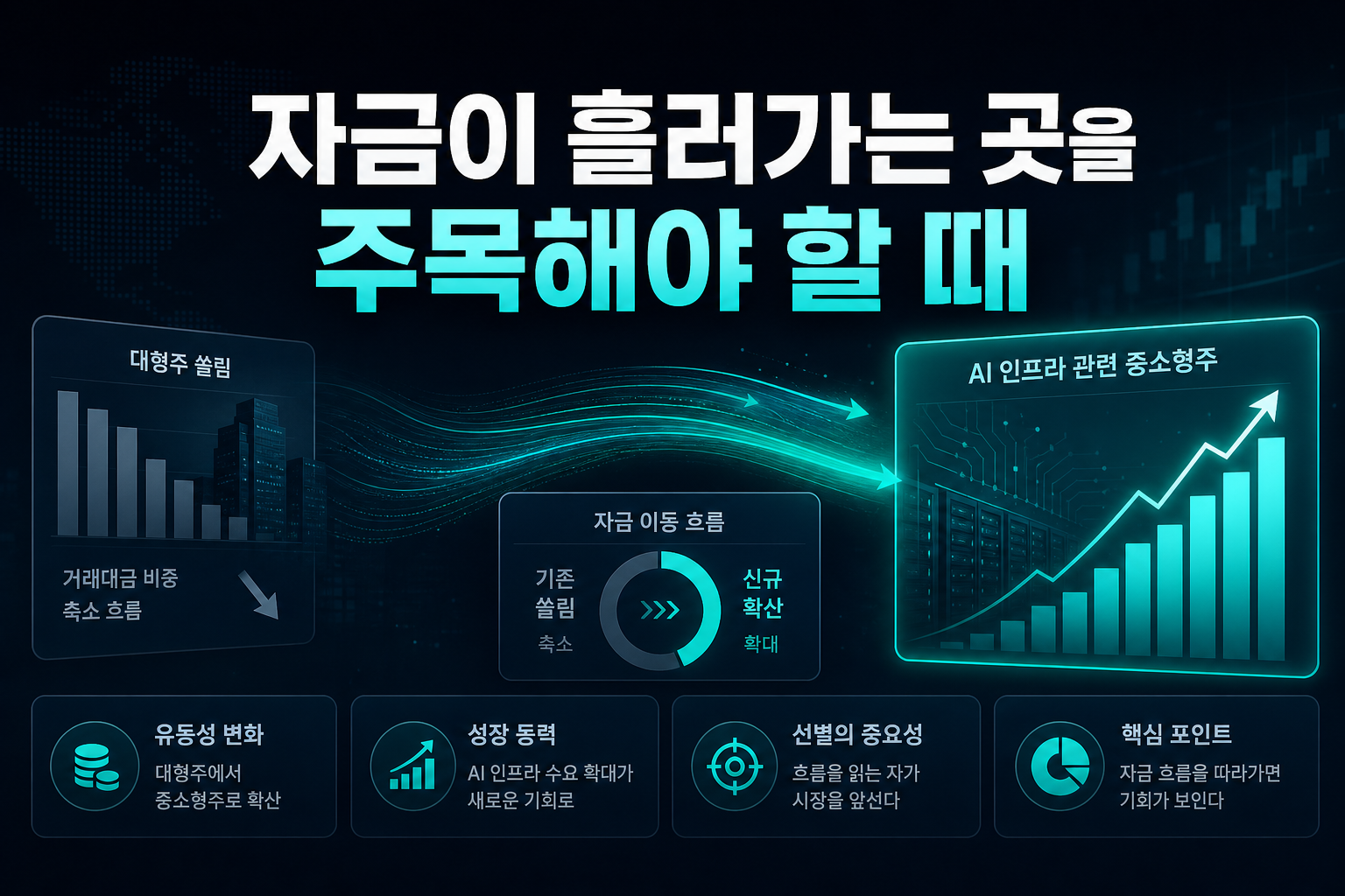 자금이 흘러가는 곳을 주목해야 할 때