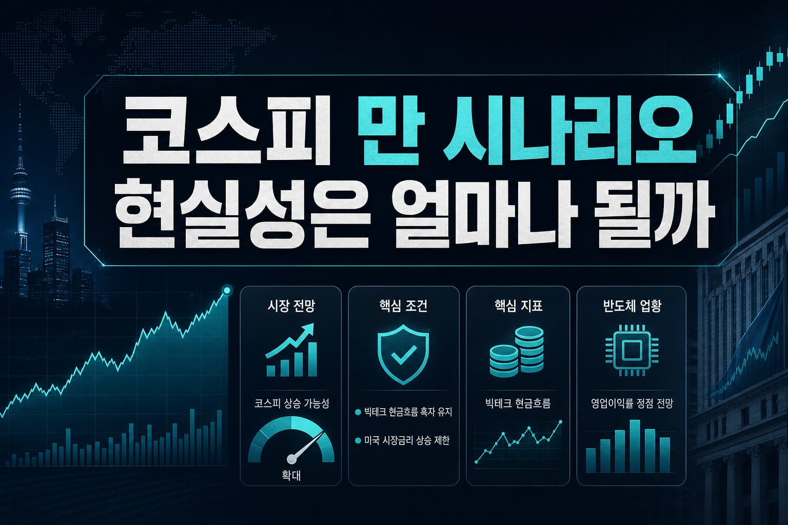 코스피 1만 시나리오, 현실성은 얼마나 될까