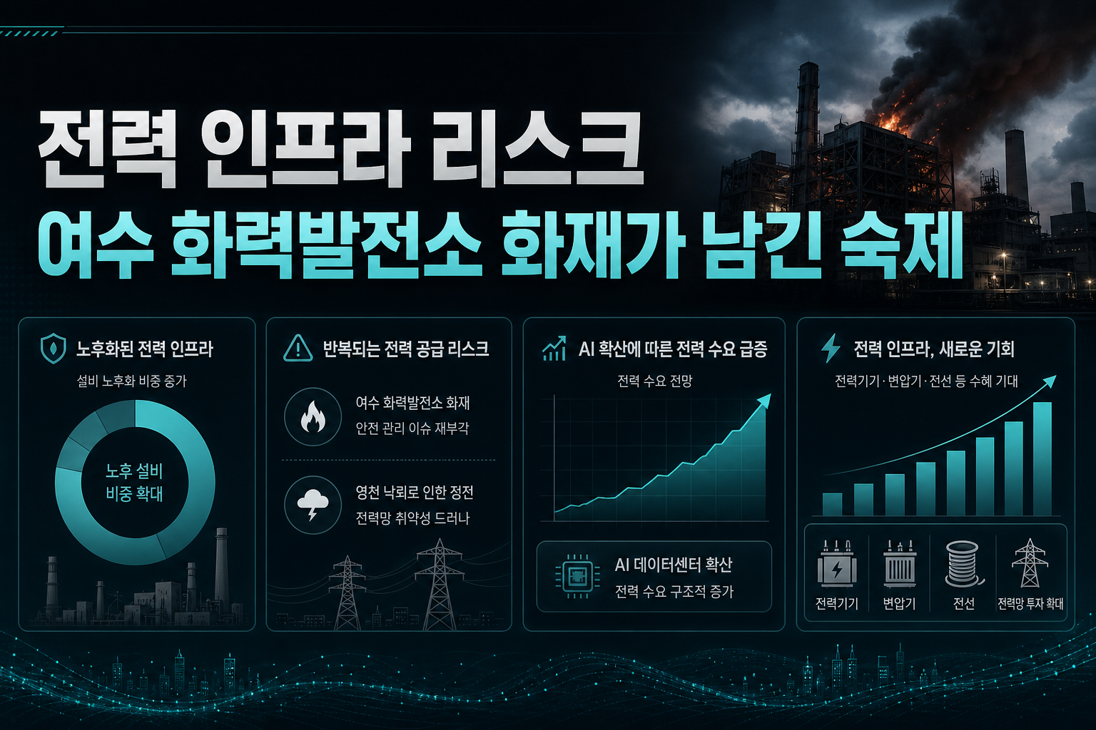 전력 인프라 리스크, 여수 화력발전소 화재가 남긴 숙제