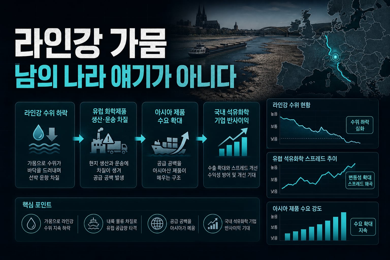 라인강 가뭄, 남의 나라 얘기가 아니다