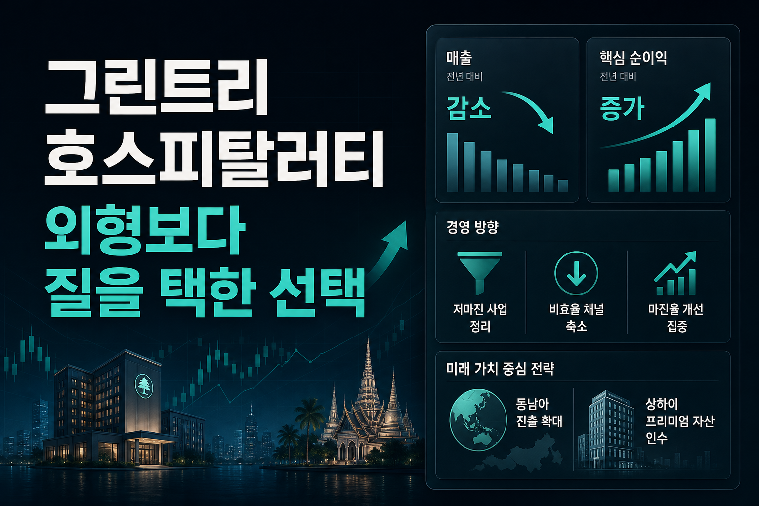 그린트리 호스피탈러티, 외형보다 질을 택한 선택