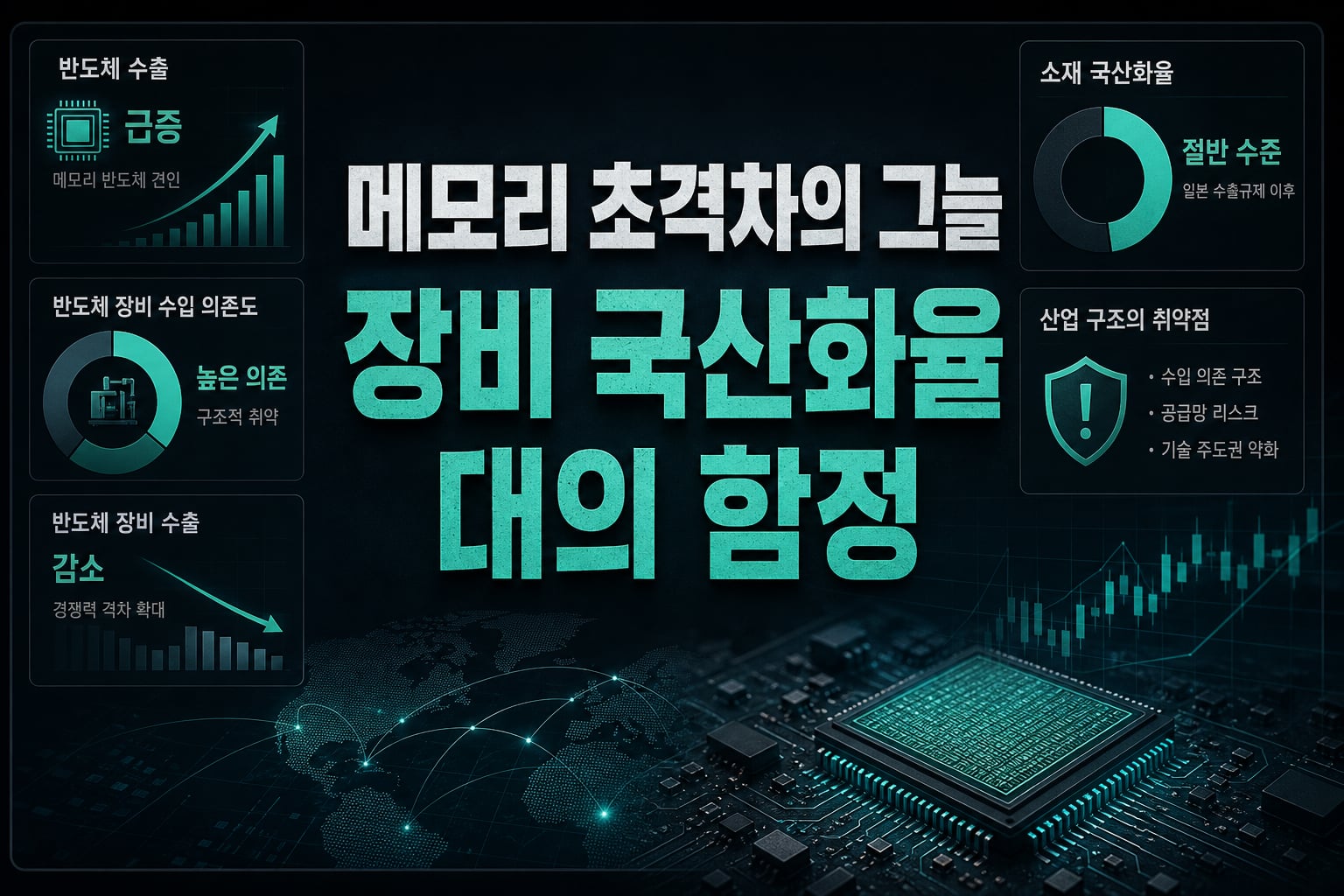 메모리 초격차의 그늘, 장비 국산화율 20%대의 함정