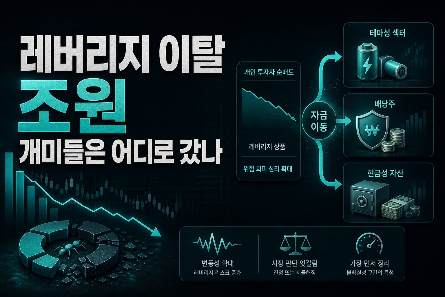 레버리지 이탈 1.7조원, 개미들은 어디로 갔나