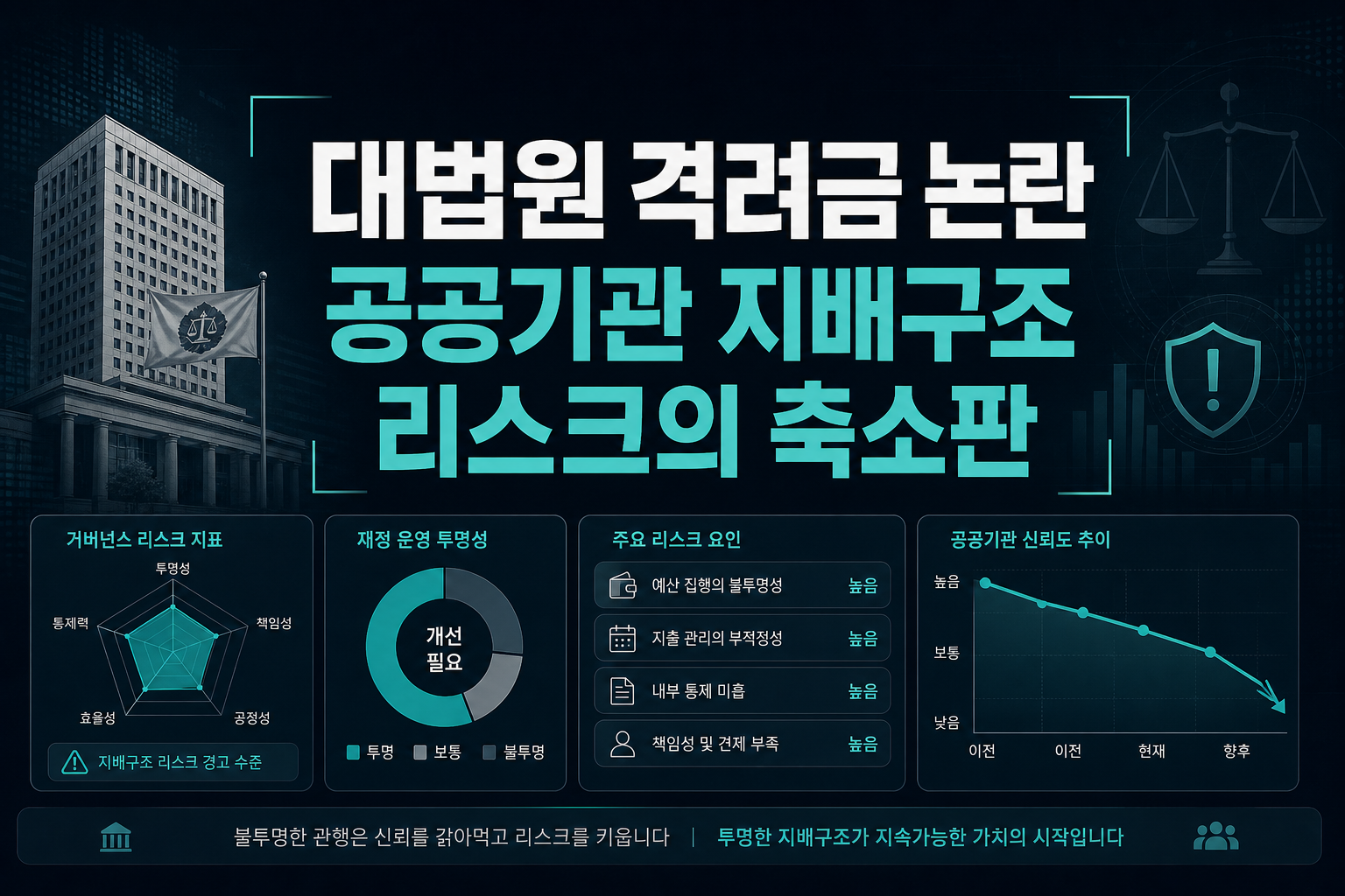 대법원 격려금 논란, 공공기관 지배구조 리스크의 축소판