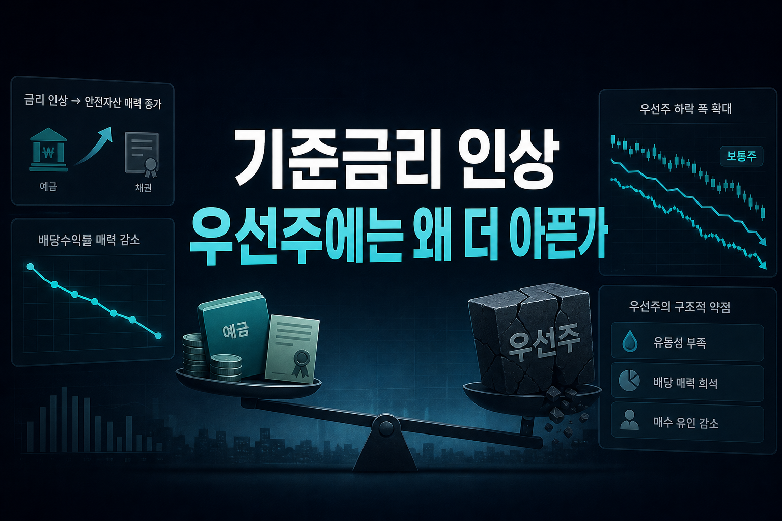 기준금리 인상, 우선주에는 왜 더 아픈가