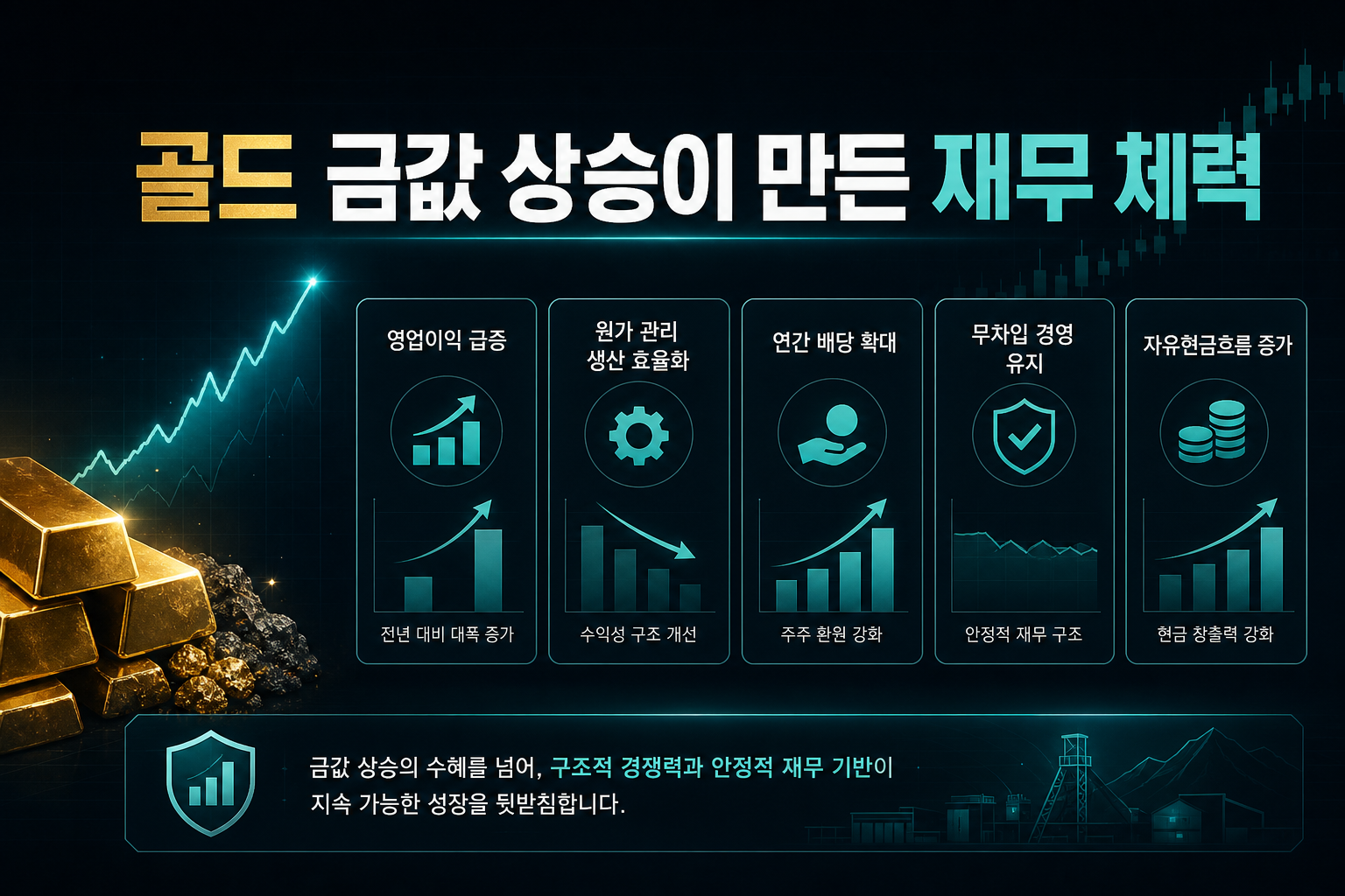 DRD골드, 금값 상승이 만든 재무 체력