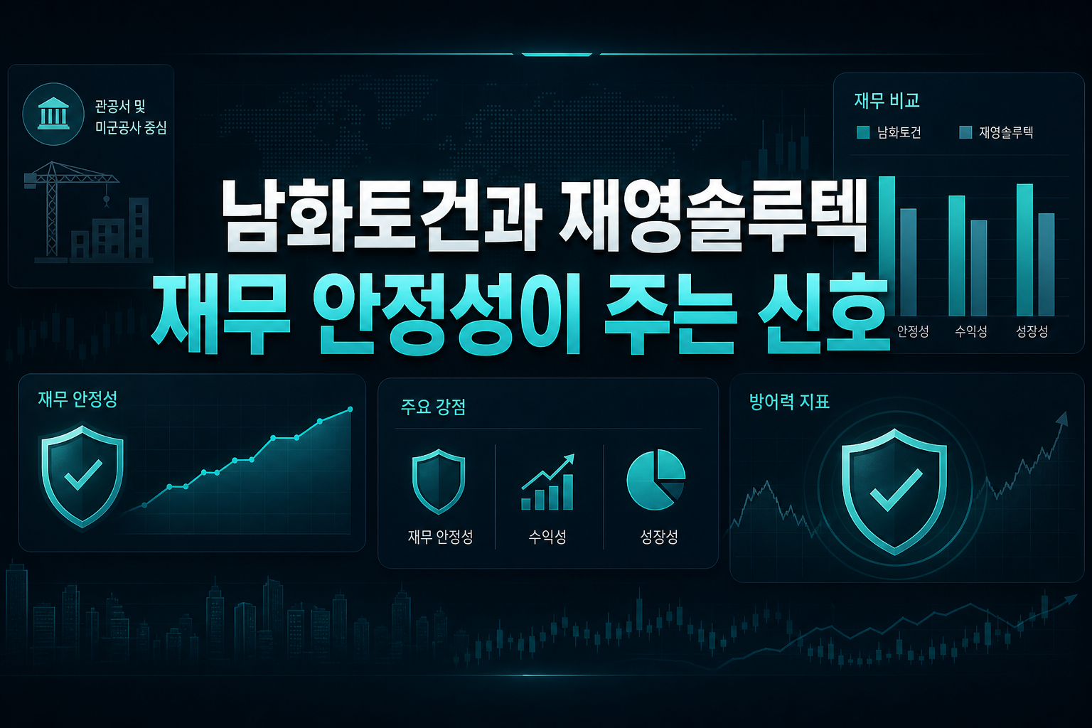 남화토건과 재영솔루텍, 재무 안정성이 주는 신호