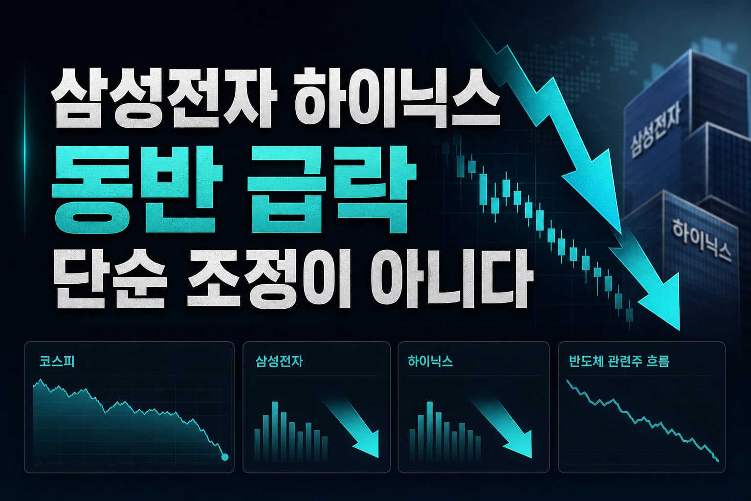 삼성전자·하이닉스 동반 급락, 단순 조정이 아니다