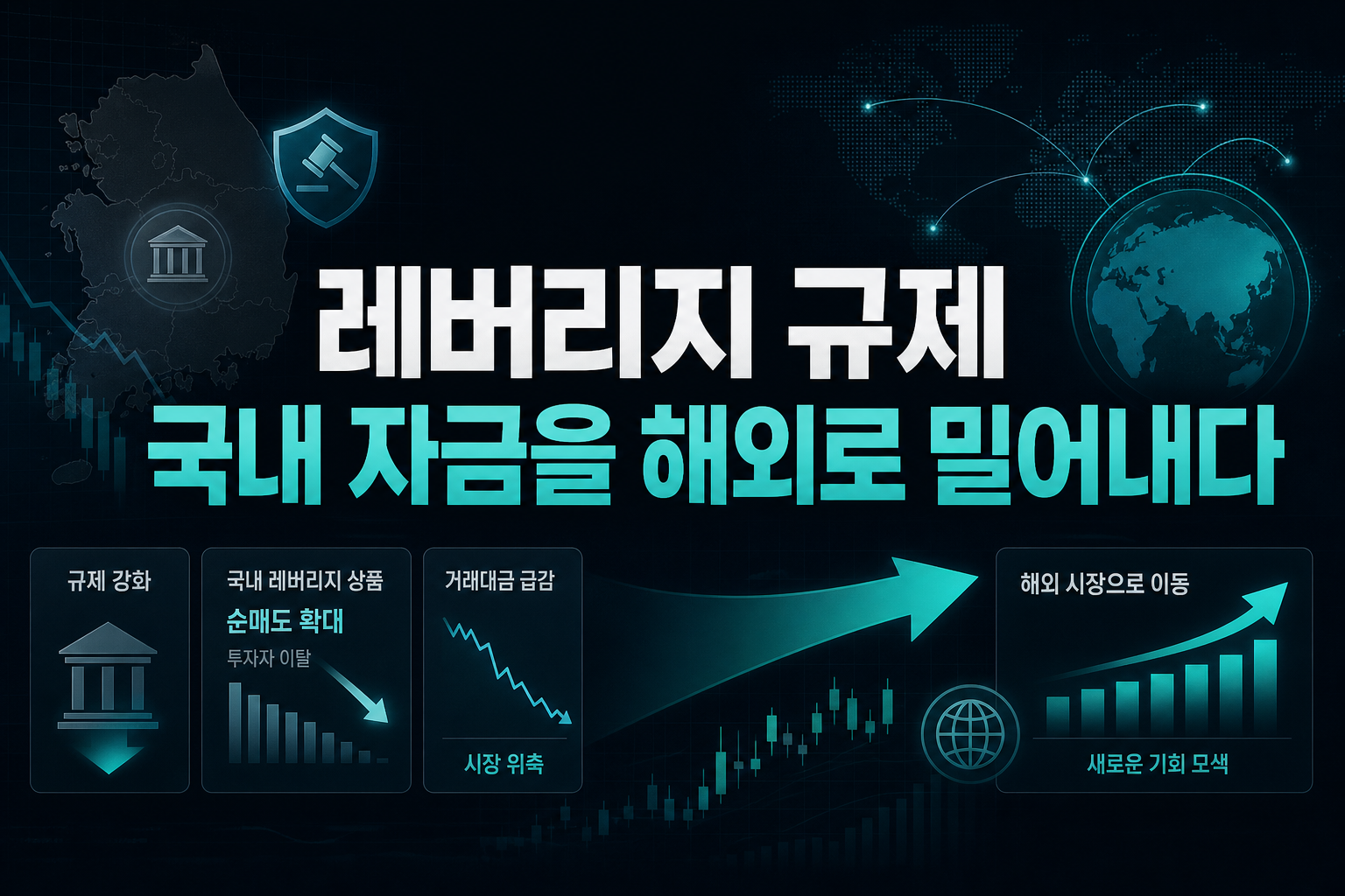 레버리지 규제, 국내 자금을 해외로 밀어내다