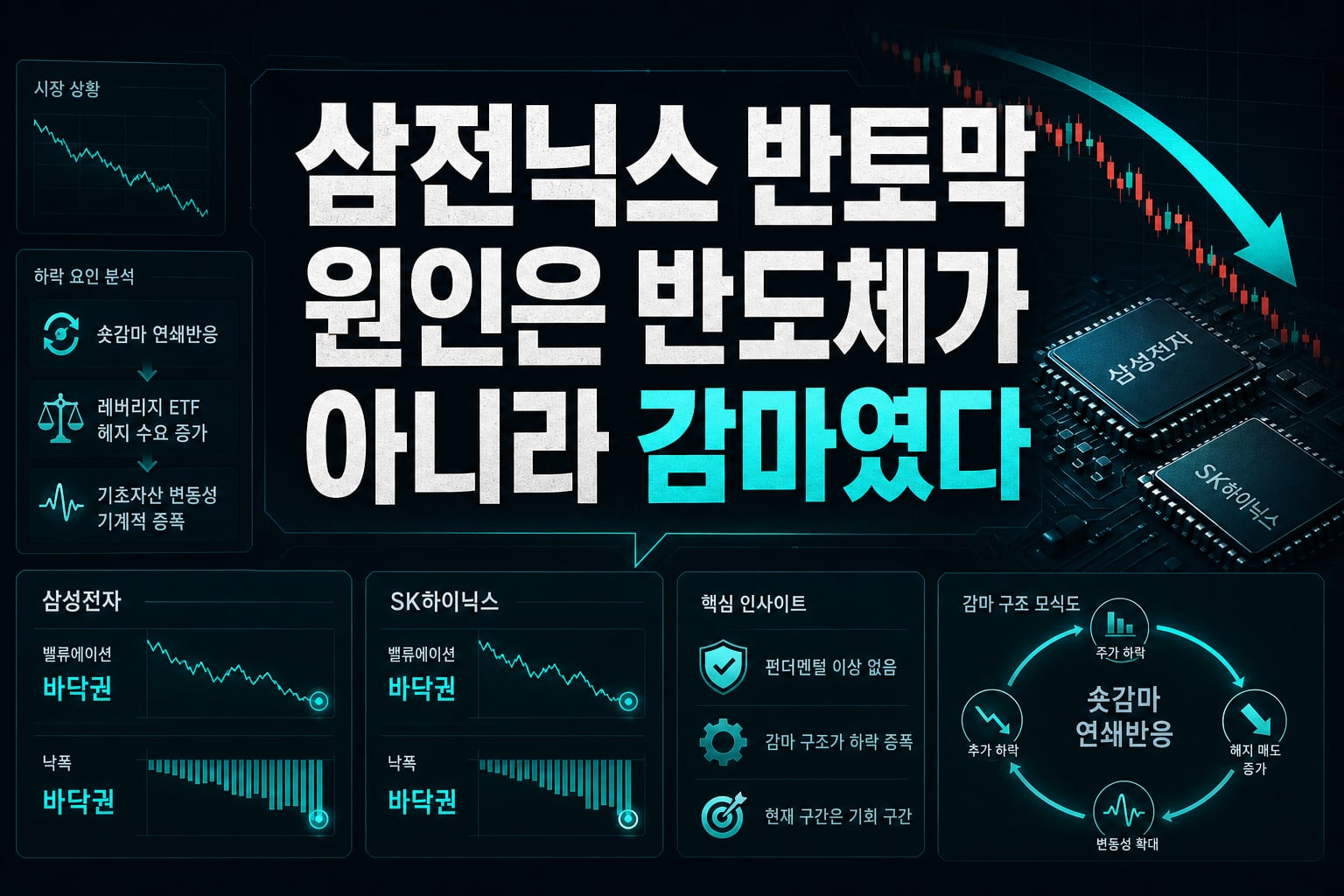 삼전닉스 반토막, 원인은 반도체가 아니라 감마였다