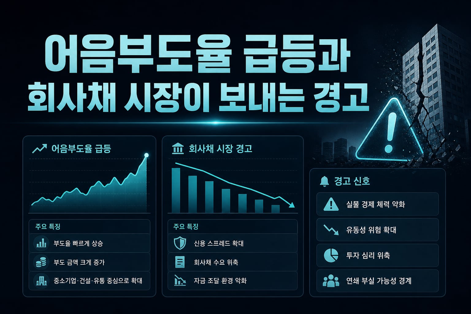 어음부도율 급등과 회사채 시장이 보내는 경고
