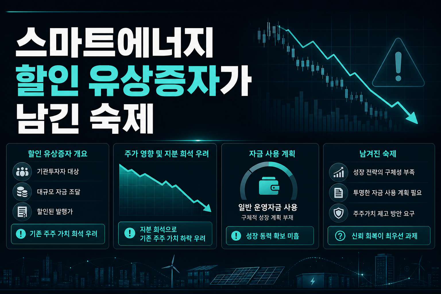 PN스마트에너지, 할인 유상증자가 남긴 숙제