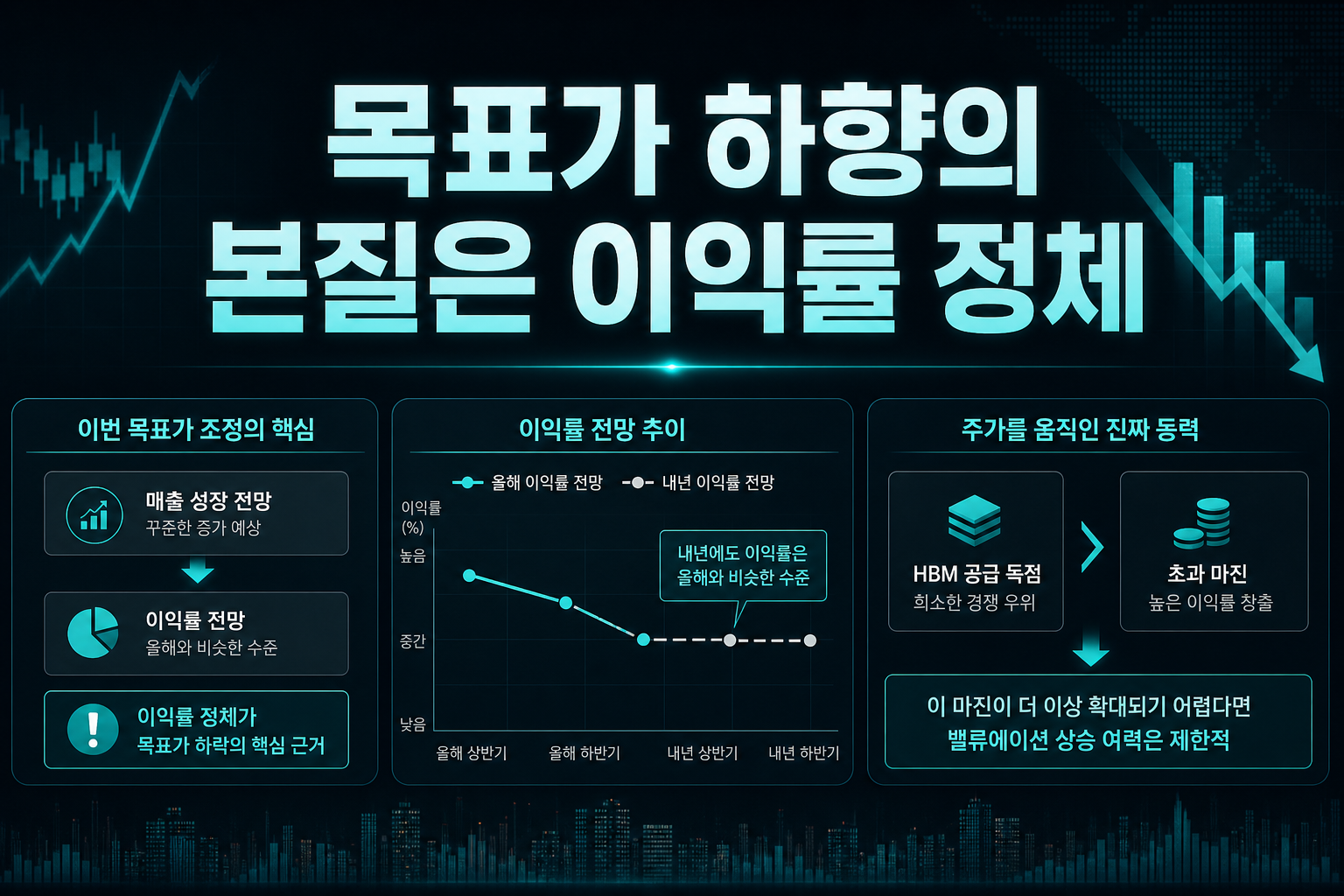목표가 하향의 본질은 이익률 정체