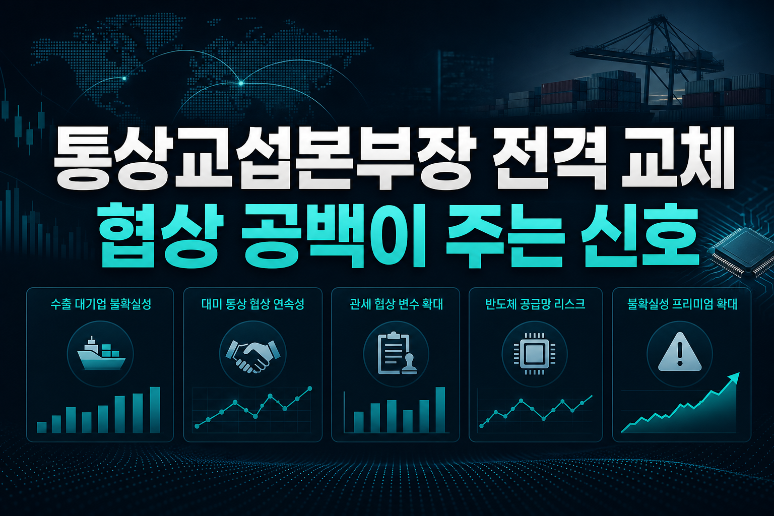 통상교섭본부장 전격 교체, 협상 공백이 주는 신호