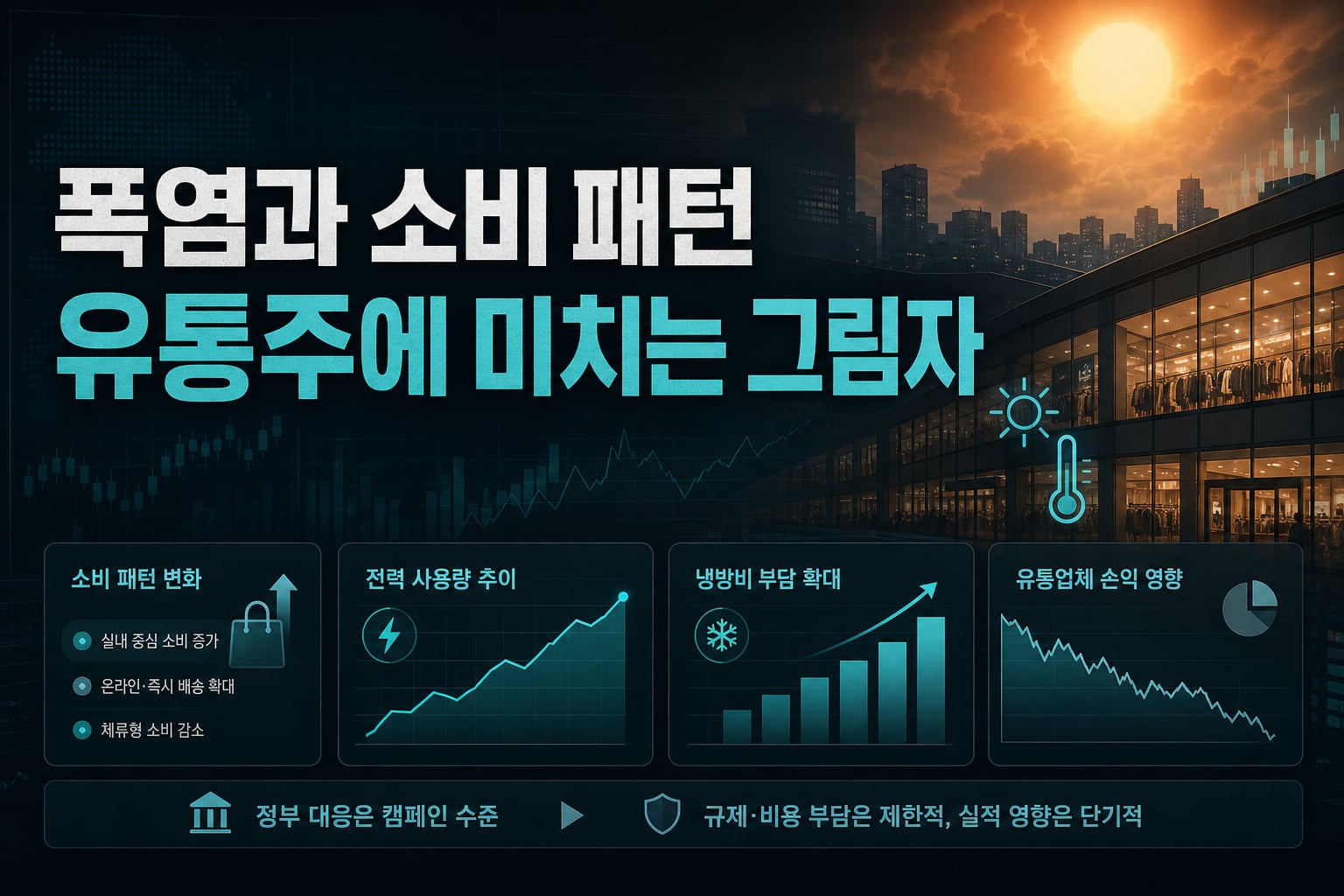 폭염과 소비 패턴, 유통주에 미치는 그림자
