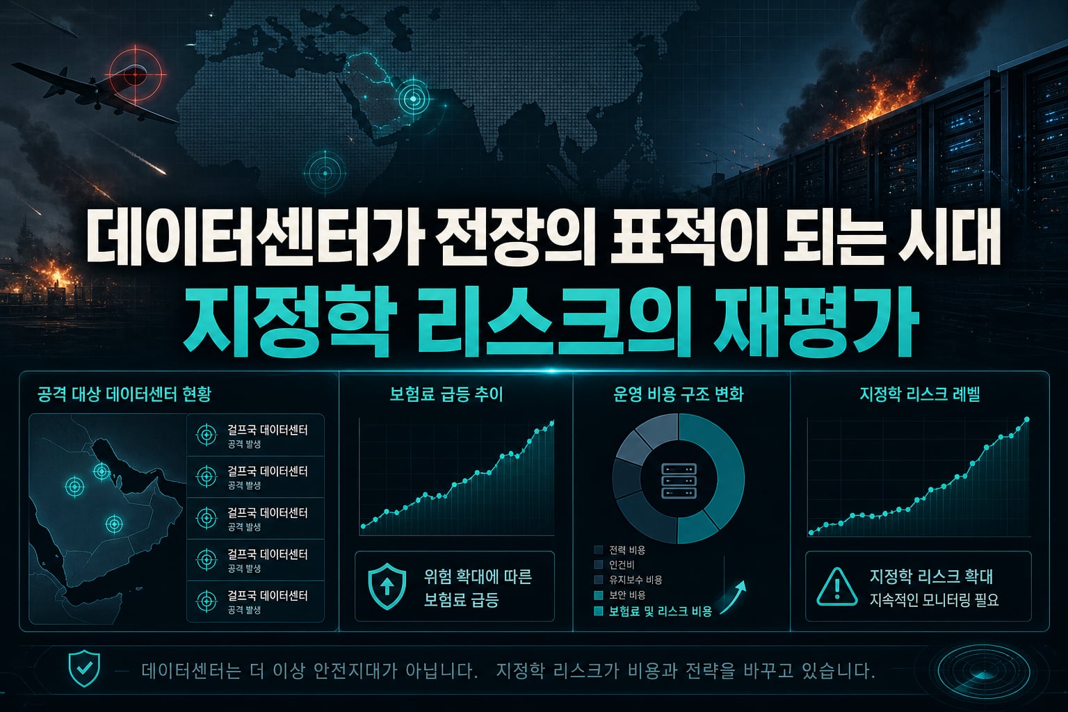 데이터센터가 전장의 표적이 되는 시대, 지정학 리스크의 재평가
