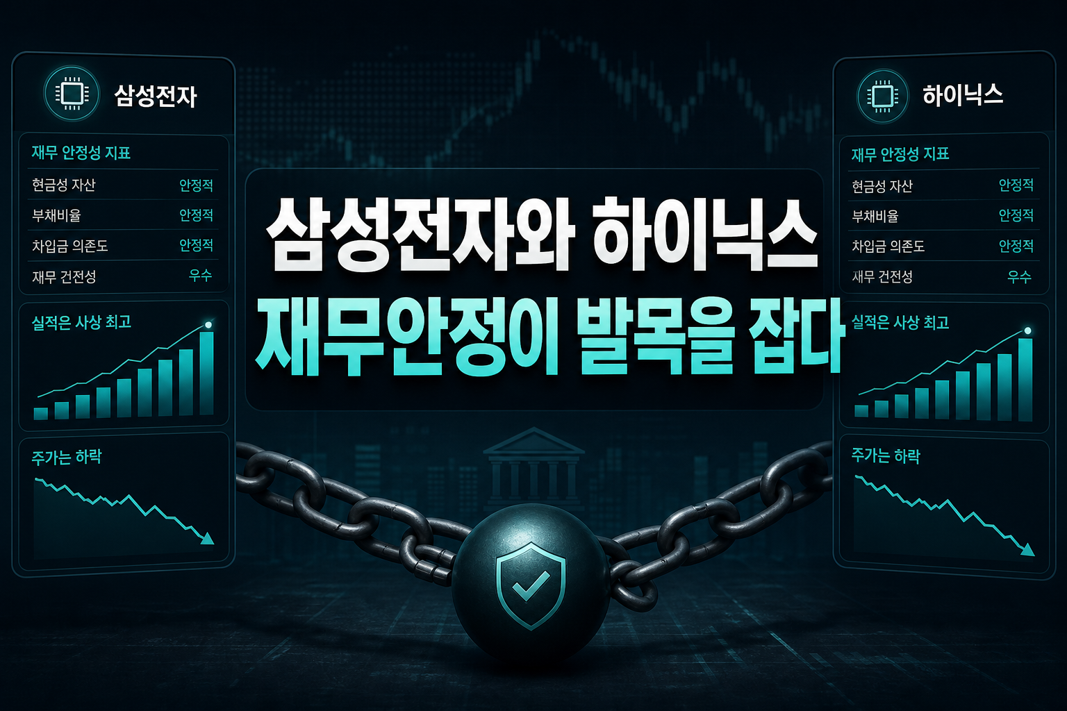 삼성전자와 SK하이닉스, 재무안정이 발목을 잡다