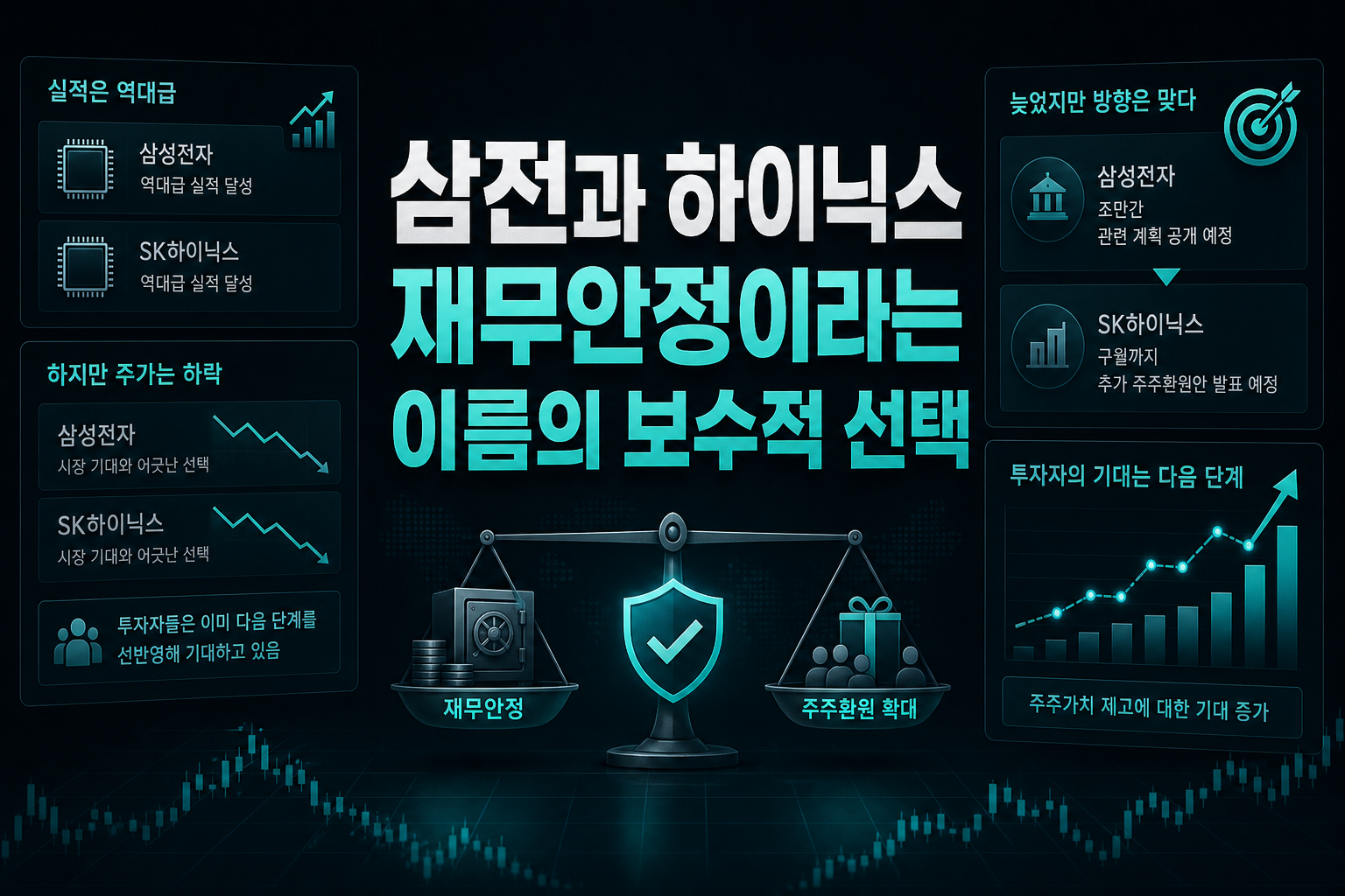 삼전과 하이닉스, 재무안정이라는 이름의 보수적 선택
