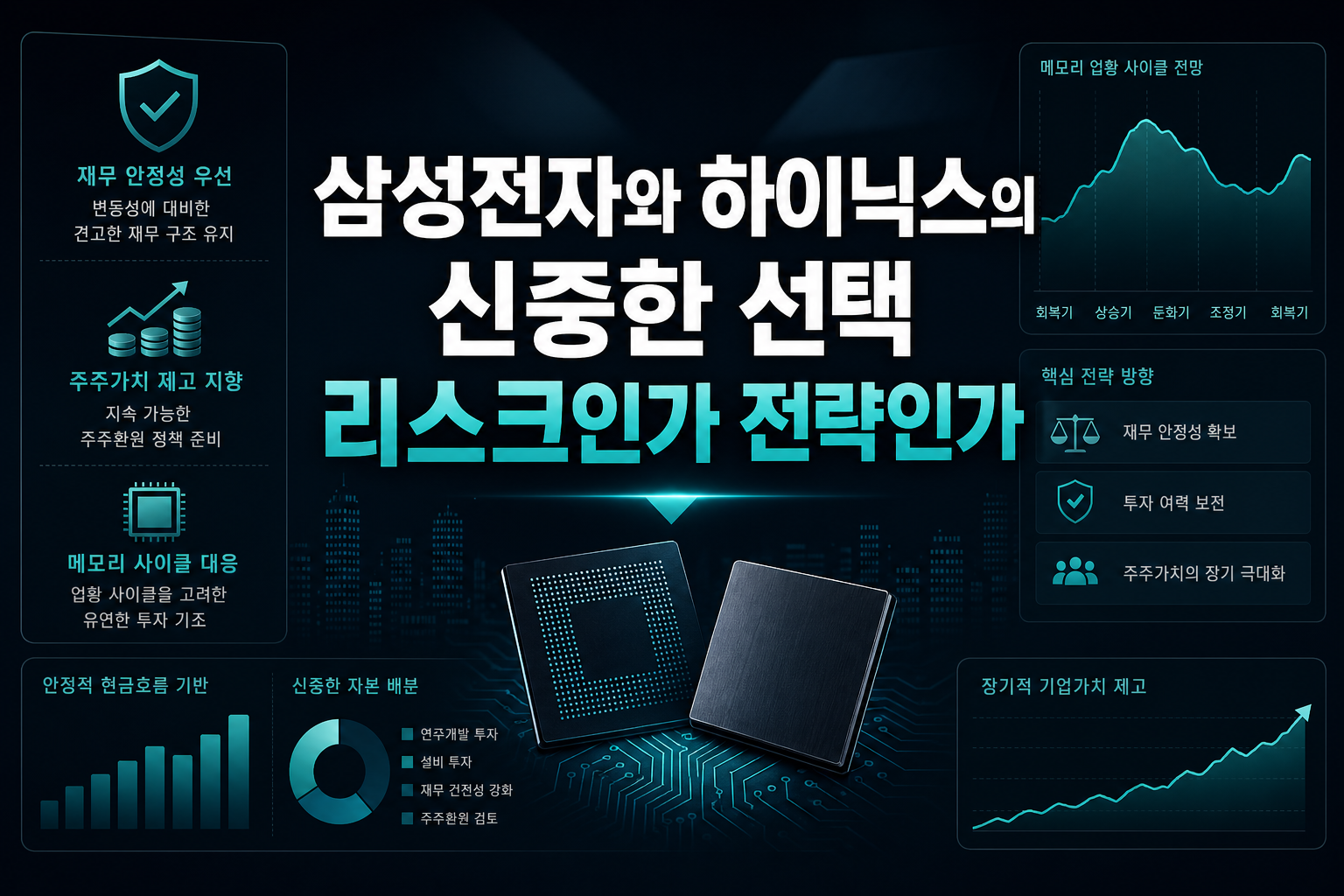 삼성전자와 SK하이닉스의 신중한 선택, 리스크인가 전략인가