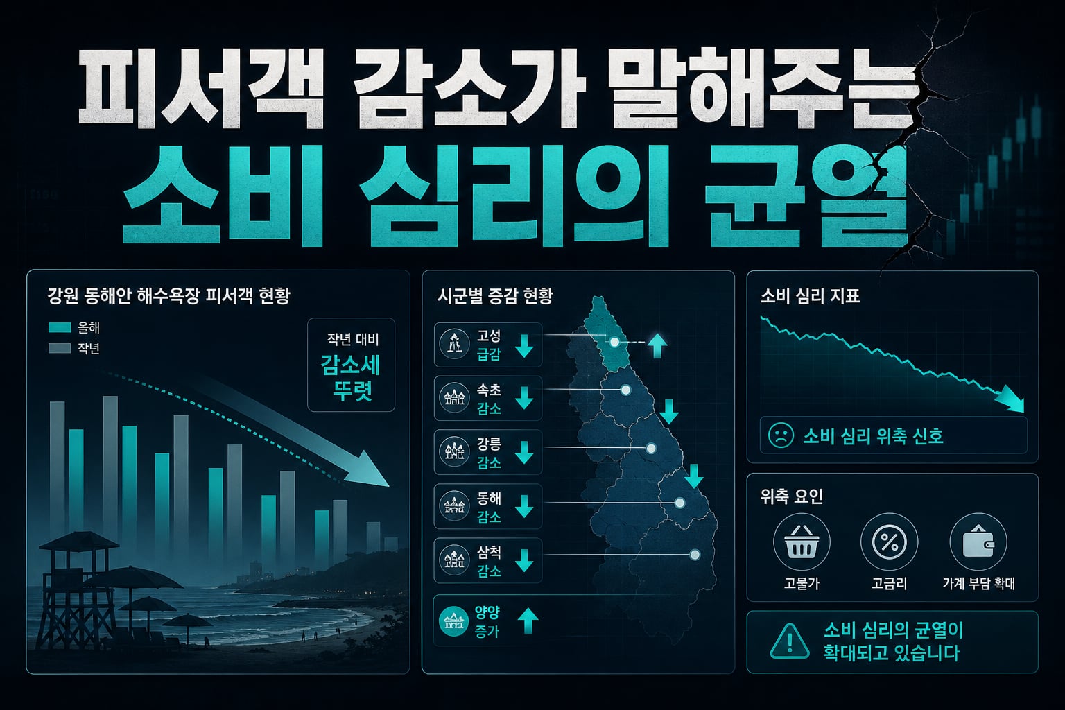 피서객 감소가 말해주는 소비 심리의 균열